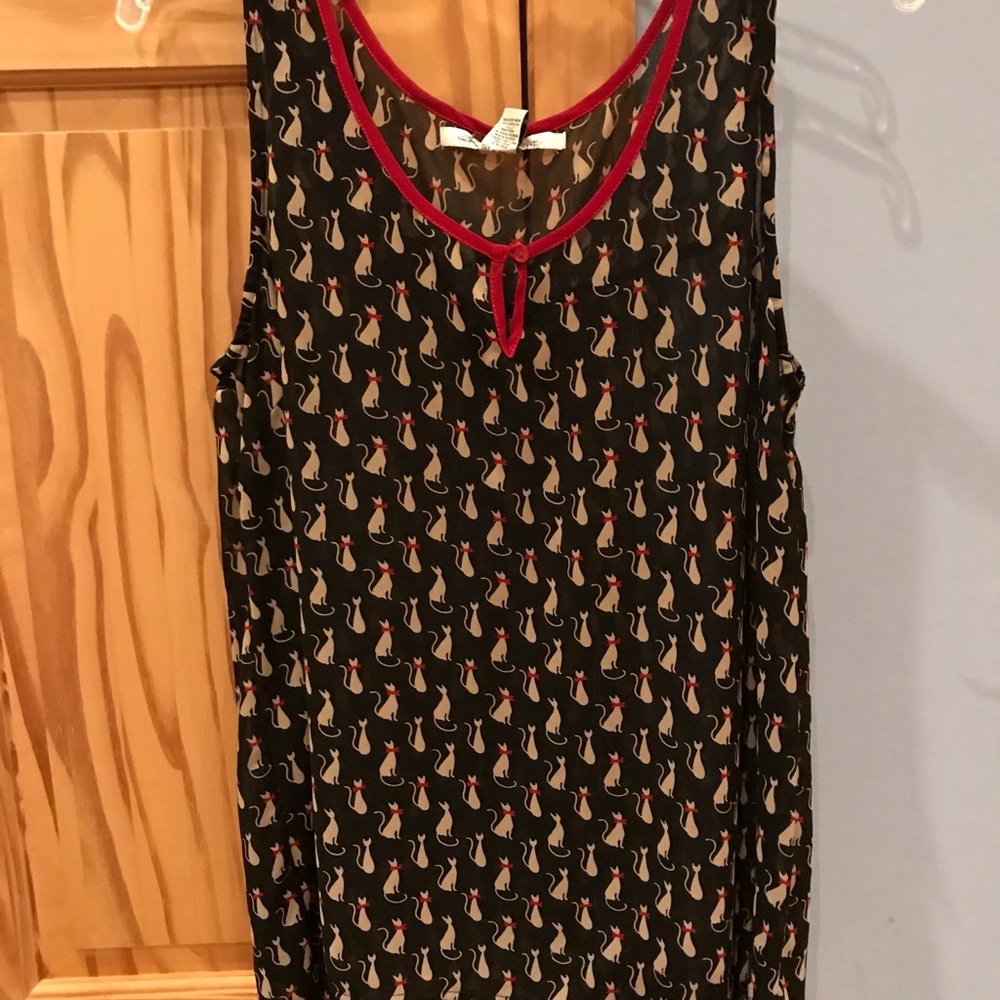 American Rag Cie-Kitty Cat Dress Top- Size Medium.